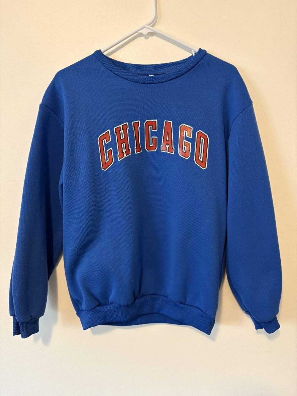 Vintage Chicago Sweatshirt | Blue and Red | Size Med